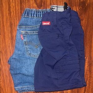 Levi's Boys Navy and Denim Mix Shorts